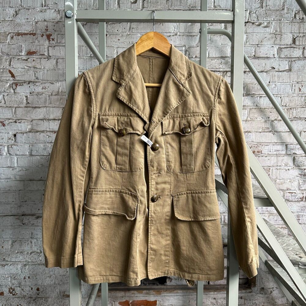 Khaki Drill 1949 Pattern Military Jacket Size 5 Four Flap Pockets